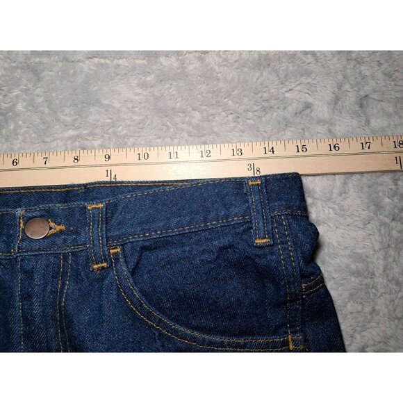 NWT VINTAGE MEN’S 30x30 Power Blues Regular Fit DARK BLUE DENIM JEANS NOS - Picture 6 of 11